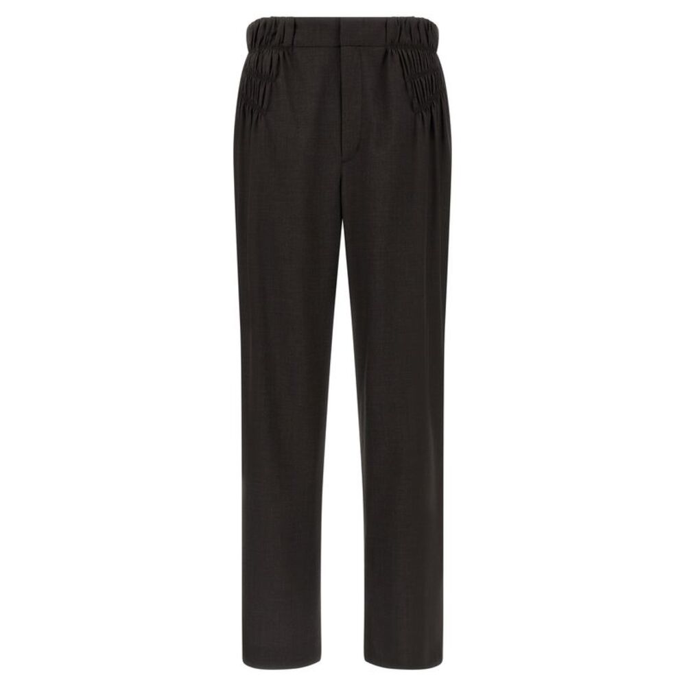 Kiko Kostadinov Brown Virgin Wool Casual Men's Pants